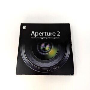 Apple Aperture 2 Photo Editing Software Mac Disc + Manuals Preowned Untested